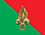 Drapeau De Table Grand-gouvernement De Lorraine-et-Barrois - 15x10 Cm - Hampe 25 Cm Et Socle Noir