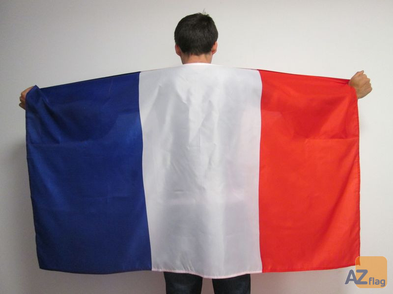 DRAPEAU CAPE FRANCE 150x90cm - BODY FLAG SUPPORTER FRANÇAIS 90 x 150 cm