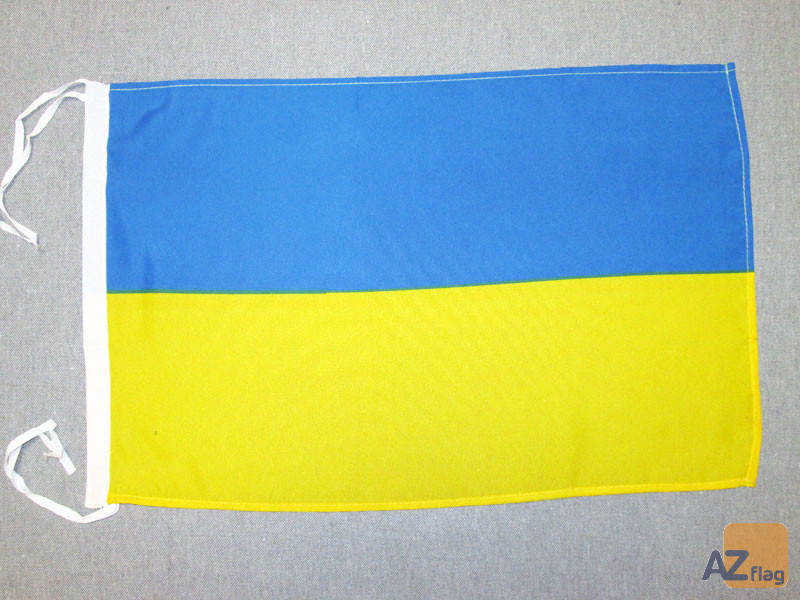 DRAPEAU UKRAINE 45x30cm - PAVILLON UKRAINIEN 30 x 45 cm haute qualité