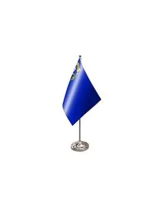 DRAPEAU DE TABLE prestige NEVADA 22x15cm en SATIN - GRAND DRAPEAUX DE BUREAU ETAT AMÉRICAIN - USA - ETATS-UNIS 15 x 22 cm