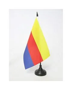 DRAPEAU DE TABLE PROVINCE DE HOLLANDE-SEPTENTRIONALE 21x14cm - PETIT DRAPEAUX DE BUREAU NOORD-HOLLAND AUX PAYS-BAS 14 x 21 cm