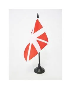 DRAPEAU DE TABLE ORDONNANCE DU RÍ?GIMENT DE PICARDIE 1780-1791 15x15cm - PETIT DRAPEAUX DE BUREAU PROVENCE 15 x 15 cm