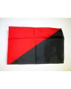 DRAPEAU ANARCHO-SYNDICALISME 45x30cm - PAVILLON ANARCHIQUE - ANARCHIE 30 x 45 cm haute qualité