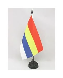 DRAPEAU DE TABLE DRUZES 21x14cm - PETIT DRAPEAUX DE BUREAU RELIGION DRUZE 14 x 21 cm