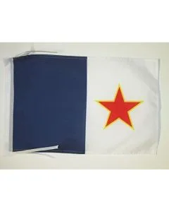DRAPEAU QUÉBEC INDÉPENDANTISTE FLQ 45x30cm - PAVILLON QUÉBÉCOIS NATIONALISTE 30 x 45 cm haute qualité