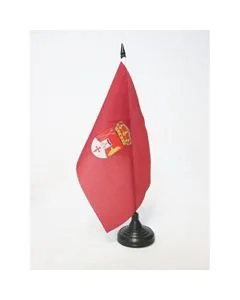 DRAPEAU DE TABLE PROVINCE DE CORDOUE 21x14cm - PETIT DRAPEAUX DE BUREAU CORDOBA EN ANDALOUSIE 14 x 21 cm