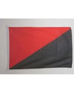 DRAPEAU ANARCHO-SYNDICALISME 90x60cm - DRAPEAU ANARCHIQUE - ANARCHIE 60 x 90 cm Spécial Extérieur - DRAPEAUX
