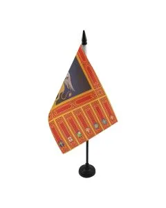 DRAPEAU DE TABLE VÉNÉTIE 21x14cm - PETIT DRAPEAUX DE BUREAU VÉNITIEN - VENETO - ITALIE 14 x 21 cm