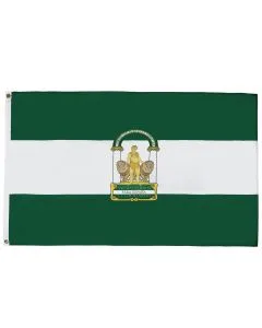 DRAPEAU ANDALOUSIE 150x90cm - DRAPEAU ANDALOUS - ANDALUCIA - ESPAGNE 90 x 150 cm Polyester léger