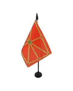 DRAPEAU DE TABLE NAVARRE INDÉPENDENTISTE 21x14cm - PETIT DRAPEAUX DE BUREAU RÉGIONALISTE NAVARRAIS - NAVARRA 14 x 21 cm
