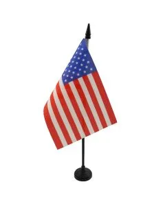 DRAPEAU DE TABLE ETATS-UNIS 15x10cm - PETIT DRAPEAUX DE BUREAU AMÉRICAIN - USA 10 x 15 cm
