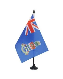 DRAPEAU DE TABLE ILES CAÏMANS 21x14cm - PETIT DRAPEAUX DE BUREAU ANGLAIS 14 x 21 cm