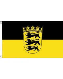 DRAPEAU BADE-WURTEMBERG 150x90cm - DRAPEAU BADEN-WÜRTTEMBERG - LAND ALLEMAGNE 90 x 150 cm - DRAPEAUX