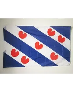 DRAPEAU PROVINCE DE FRISE 150x90cm - DRAPEAU FRIESLAND AUX PAYS-BAS 90 x 150 cm Fourreau pour hampe