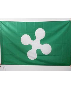 DRAPEAU LOMBARDIE 150x90cm - DRAPEAU LOMBARD - LOMBARDIA - ITALIE 90 x 150 cm Fourreau pour hampe