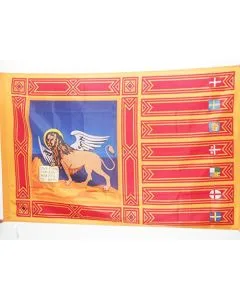 DRAPEAU VÍ?NÍ?TIE 150x90cm - DRAPEAU VÍ?NITIEN - VENETO - ITALIE 90 x 150 cm Fourreau pour hampe