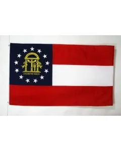 DRAPEAU GEORGIE 150x90cm - DRAPEAU GÉORGIEN - ETAT AMÉRICAIN - USA - ETATS-UNIS 90 x 150 cm - DRAPEAUX