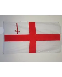 DRAPEAU VILLE DE LONDRES 150x90cm - DRAPEAU ANGLAIS - LONDON CITY 90 x 150 cm - DRAPEAUX