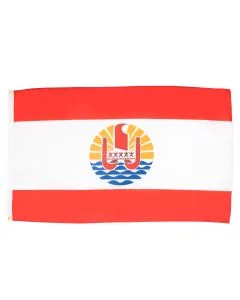DRAPEAU POLYNÉSIE FRANÇAISE 150x90cm - DRAPEAU POLYNÉSIEN - FRANCE 90 x 150 cm - DRAPEAUX