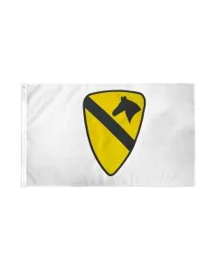 DRAPEAU 1RE DIVISION DE CAVALERIE DES ÉTATS-UNIS 150x90cm - DRAPEAU 1ST US CAVALRY DIVISION 90 x 150 cm - DRAPEAUX