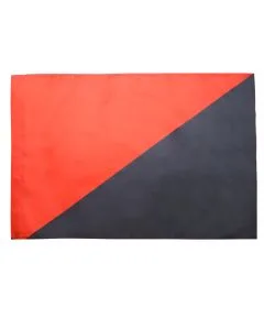 DRAPEAU ANARCHO-SYNDICALISME 150x90cm - DRAPEAU ANARCHIQUE - ANARCHIE 90 x 150 cm Fourreau pour hampe