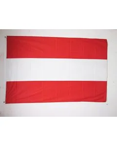 DRAPEAU AUTRICHE 150x90cm oeillets - DRAPEAU AUTRICHIEN 90 x 150 cm Spécial Extérieur - DRAPEAUX