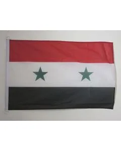 DRAPEAU SYRIE 150x90cm - DRAPEAU SYRIEN 90 x 150 cm Spécial Extérieur - DRAPEAUX