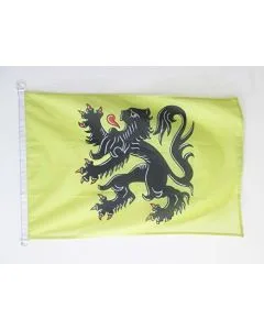 DRAPEAU FLANDRE 150x90cm - DRAPEAU FLAMAND - FLANDRES - BELGIQUE 90 x 150 cm Spécial Extérieur - DRAPEAUX