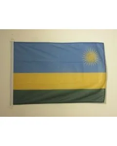DRAPEAU RWANDA 90x60cm - DRAPEAU RWANDAIS 60 x 90 cm Spécial Extérieur - DRAPEAUX