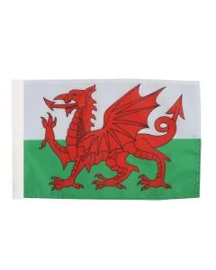 DRAPEAU PAYS DE GALLES 45x30cm - DRAPEAU GALLOIS 30 x 45 cm avec fourreau