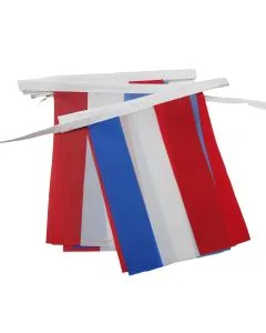GUIRLANDE 6 mètres 20 DRAPEAUX PAYS-BAS 21x15 cm - DRAPEAU HOLLANDAIS 15 x 21 cm