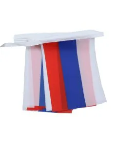 GUIRLANDE 6 mètres 20 DRAPEAUX RUSSIE 21x15 cm - DRAPEAU RUSSE 15 x 21 cm