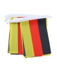 GUIRLANDE 6 mètres 20 DRAPEAUX ALLEMAGNE 21x15 cm - DRAPEAU ALLEMAND 15 x 21 cm