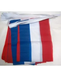 GUIRLANDE 4 mètres 20 DRAPEAUX PAYS-BAS 15x10 cm - DRAPEAU HOLLANDAIS 10 x 15 cm
