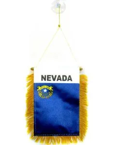 FANION NEVADA 15x10cm - Mini drapeau ETAT AMÉRICAIN - USA - ETATS-UNIS 10 x 15 cm spécial voiture - Bannière