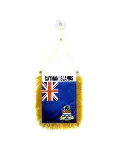 FANION ILES CAÏMANS 15x10cm - Mini drapeau ANGLAIS 10 x 15 cm spécial voiture - Bannière