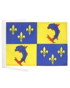 DRAPEAU PROVINCE DU DAUPHINÉ 45x30cm - PAVILLON DAUPHINOIS - FRANCE 30 x 45 cm haute qualité