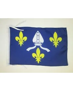 DRAPEAU COMTÉ DE SAINTONGE 45x30cm - PAVILLON DE SAINTONGE 30 x 45 cm haute qualité