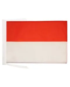 DRAPEAU MONACO 45x30cm - PAVILLON MONÉGASQUE 30 x 45 cm haute qualité