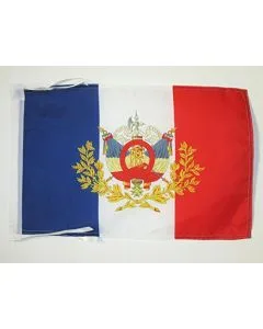 DRAPEAU FRANCE ARMOIRIES 3ÈME RÉPUBLIQUE 45x30cm - PAVILLON FRANÇAIS EMBLÈME 1898 30 x 45 cm haute qualité