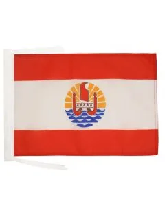 DRAPEAU POLYNÉSIE FRANÇAISE 45x30cm - PAVILLON POLYNÉSIEN - FRANCE 30 x 45 cm haute qualité