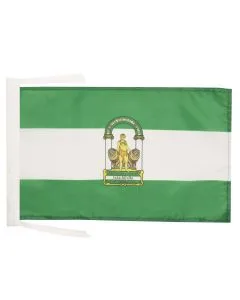 DRAPEAU ANDALOUSIE 45x30cm - PAVILLON ANDALOUS - ANDALUCIA - ESPAGNE 30 x 45 cm haute qualité