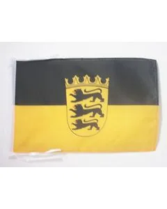 DRAPEAU BADE-WURTEMBERG 45x30cm - PAVILLON BADEN-WÜRTTEMBERG - LAND ALLEMAGNE 30 x 45 cm haute qualité