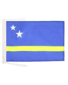 DRAPEAU CURAÇAO 45x30cm - PAVILLON HOLLANDAIS 30 x 45 cm haute qualité