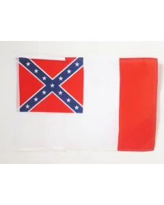 DRAPEAU ÉTATS CONFÉDÉRÉS D\'AMÉRIQUE 1865 45x30cm - PAVILLON REBEL - USA CONFÉDÉRÉ 30 x 45 cm haute qualité