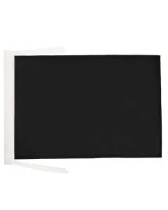 DRAPEAU UNICOLORE NOIR 45x30cm - PAVILLON DE COULEUR NOIRE 30 x 45 cm haute qualité