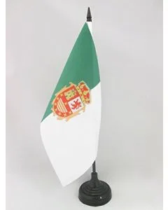 DRAPEAU DE TABLE FUERTEVENTURA 21x14cm - PETIT DRAPEAUX DE BUREAU DE FUERTEVENTURA - ILES CANARIES 14 x 21 cm
