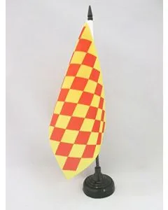 DRAPEAU DE TABLE COMTÉ D\'ANGOUMOIS 21x14cm - PETIT DRAPEAUX DE BUREAU PROVINCE FRANÇAISE - FRANCE 14 x 21 cm