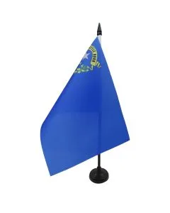 DRAPEAU DE TABLE NEVADA 21x14cm - PETIT DRAPEAUX DE BUREAU ETAT AMÉRICAIN - USA - ETATS-UNIS 14 x 21 cm