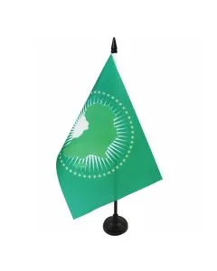 DRAPEAU DE TABLE UNION AFRICAINE 21x14cm - PETIT DRAPEAUX DE BUREAU AFRICAIN 14 x 21 cm